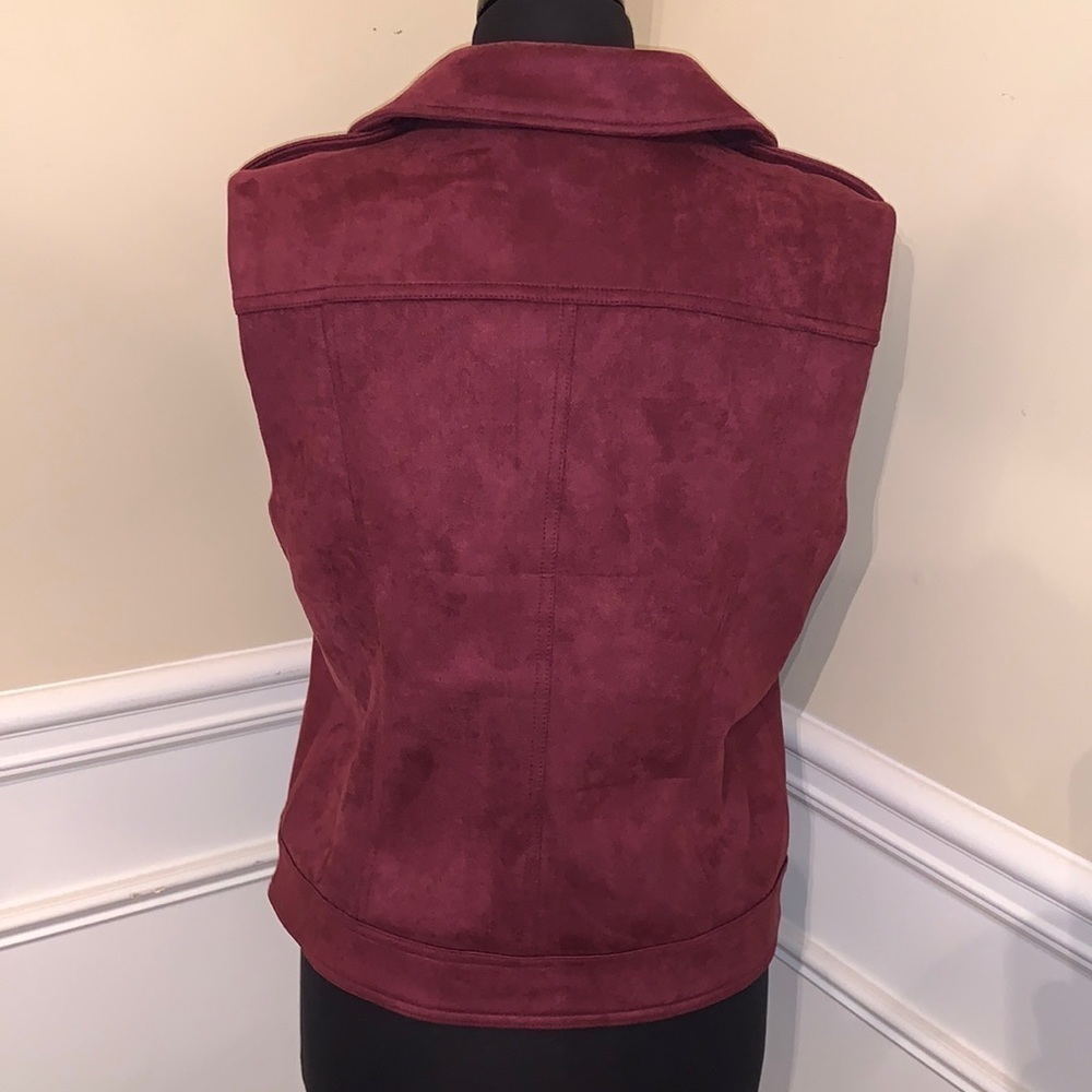 NWT Philosophy faux suede vest size - L - Picture 2 of 5